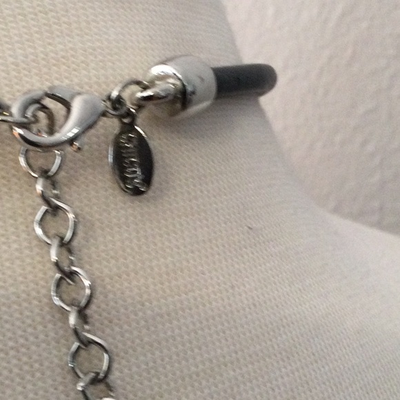 Chico’s Leather Necklace with Metal Pendant and Earring Set - Picture 6 of 16